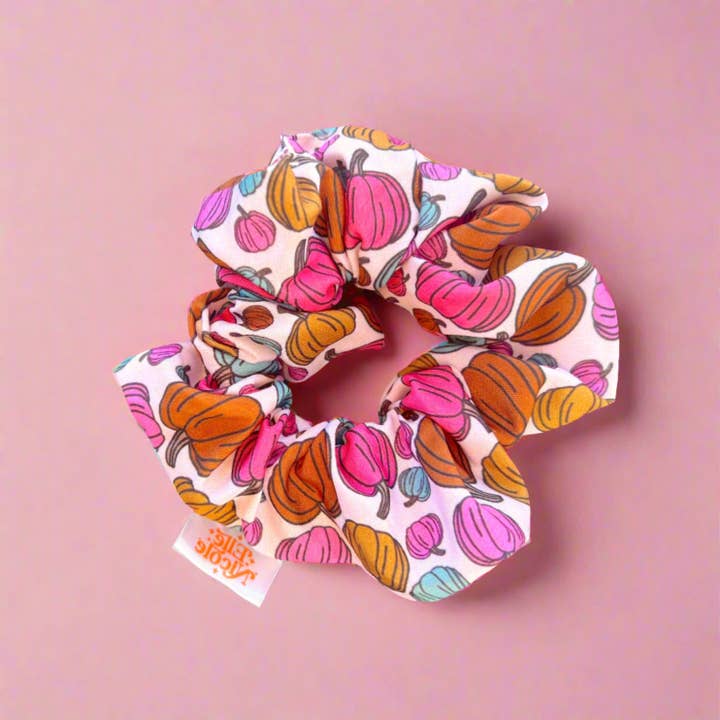 Colorful Pumpkins Scrunchie