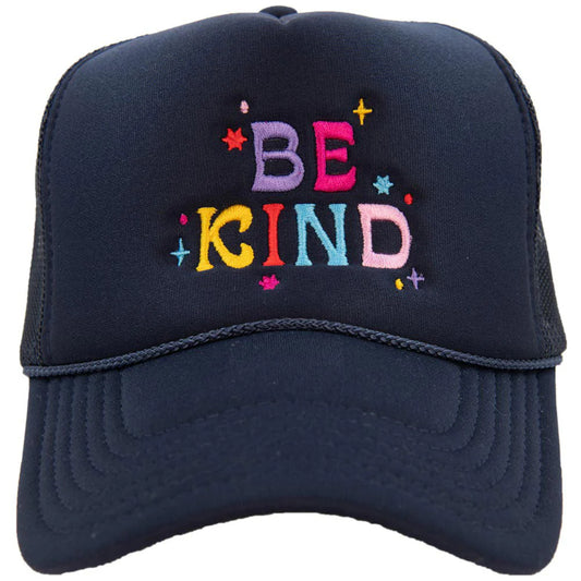 Be Kind Navy Trucker Hat