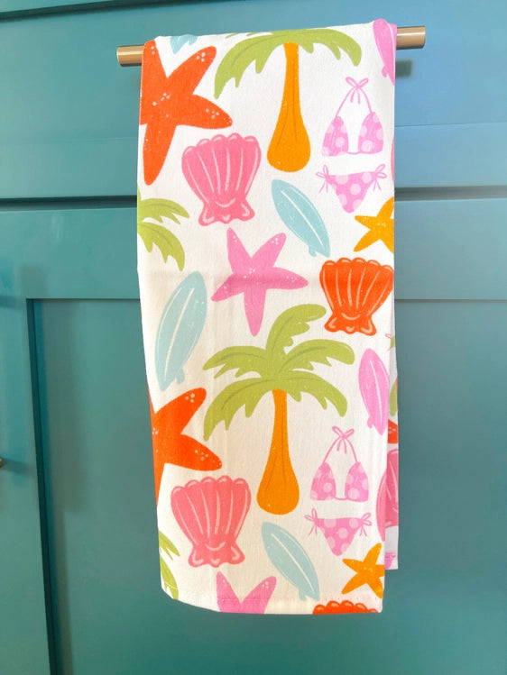 Beachy Cotton Tea Towel