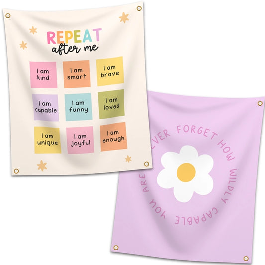 Positive Affirmations Double-Sided Tapestry