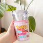 Sunny Daze Coffee Cup Cover - Small 16 oz